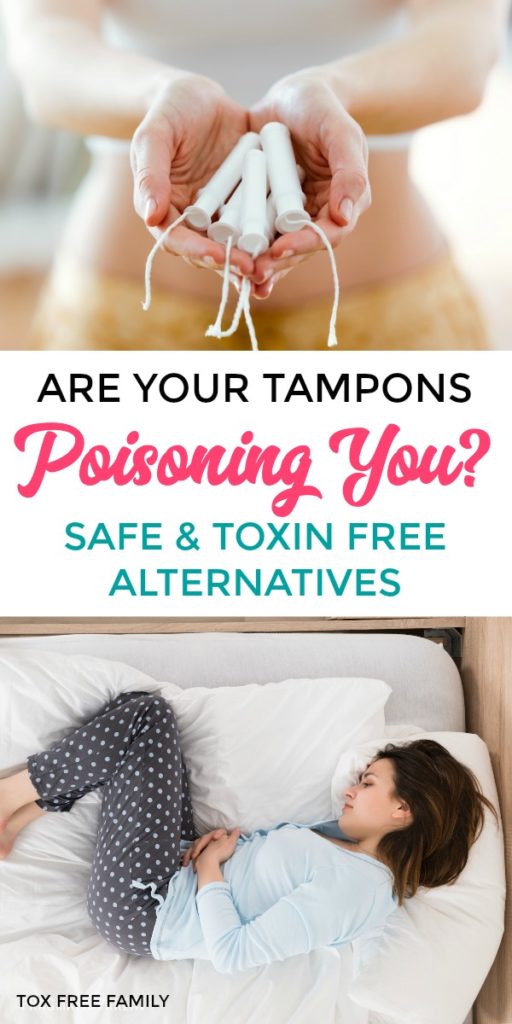 Unsafe toxins found in feminine care products like tampons and pads. Toxic tampons. Safe alternatives to ditch chemicals from entering your bloodstream once a month. 